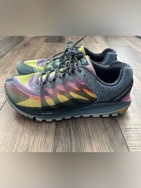 Merrell Shoes Womens 11 Rainbow Antora 2 Trail Running Hiking Sneakers Athletic